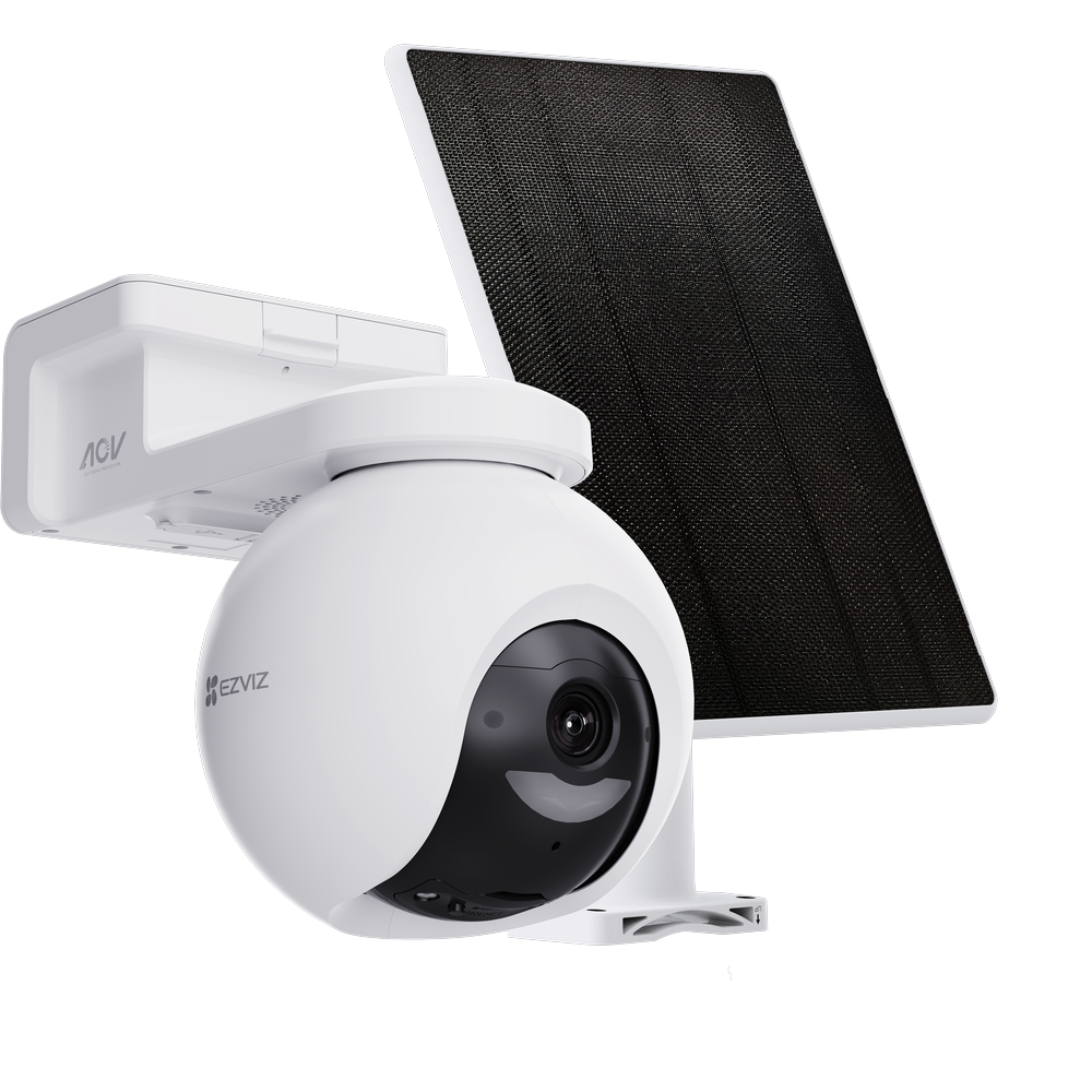 EZVIZ HB8 PRO 4K CAMERA WITH SOLAR PANEL AND 16GB SD CARD