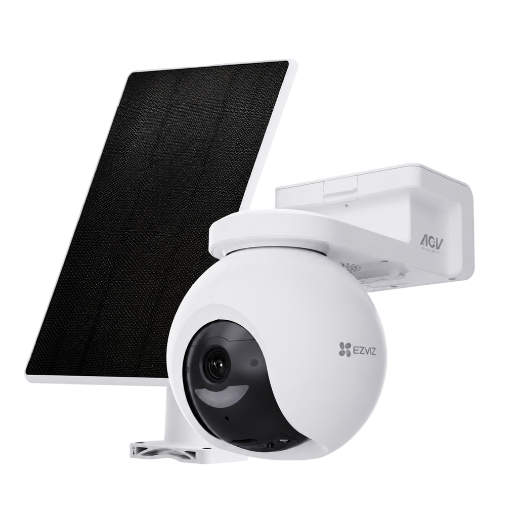 EZVIZ HB8 PRO 4K CAMERA WITH SOLAR PANEL AND 16GB SD CARD